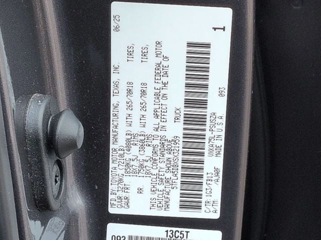 2025 Toyota Tundra SR5