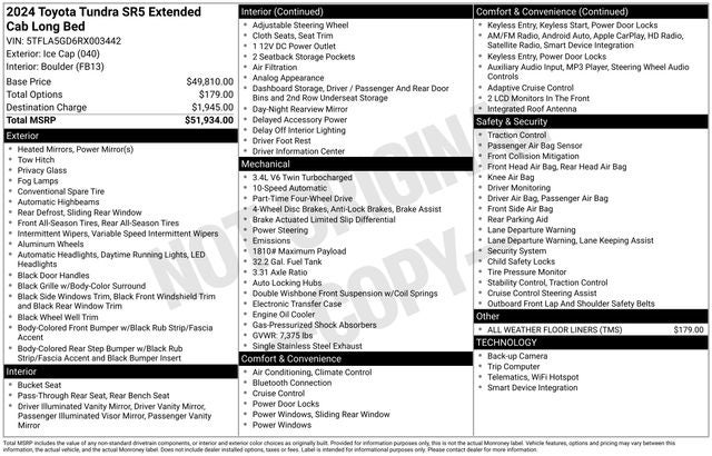 2024 Toyota TUNDRA 4X4 SR5