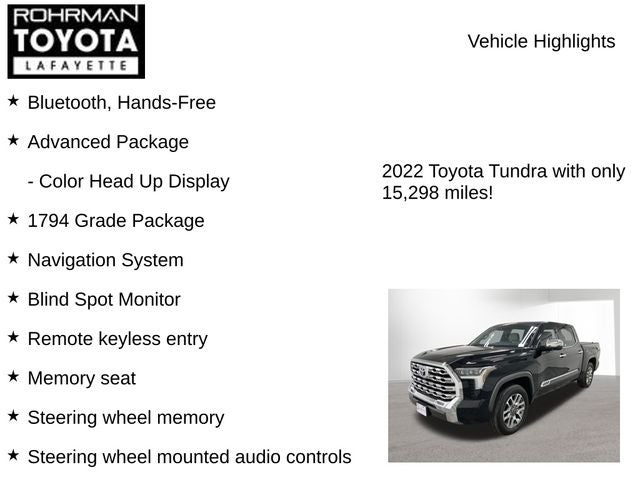 2022 Toyota TUNDRA 4X4 1794