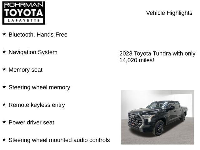 2023 Toyota TUNDRA 4X4 Platinum