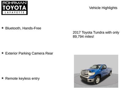 2017 Toyota 4X4 TUNDRA REG CAB LONG 5.7L SR
