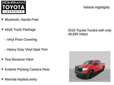 2016 Toyota Tundra SR