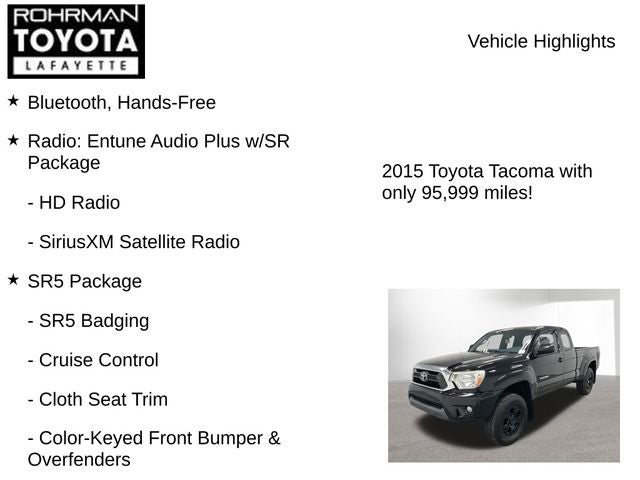 2015 Toyota TACOMA 4X4 Base V6