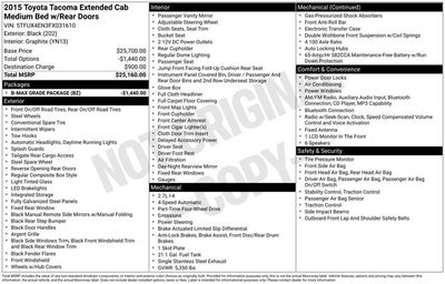 2015 Toyota TACOMA 4X4 Base