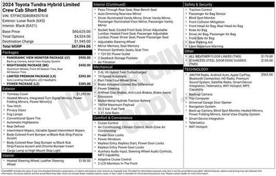 2024 Toyota TUNDRA HV 4X4 Limited