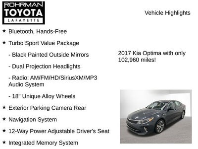 2017 Kia Optima SX Turbo