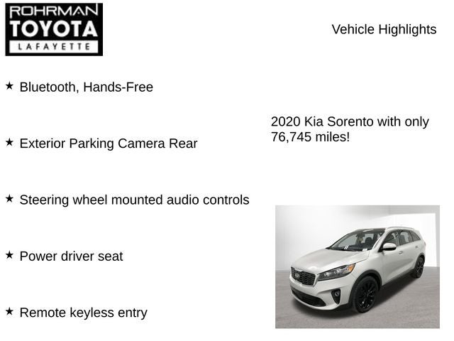 2020 Kia Sorento EX