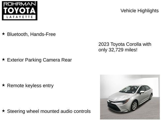 2023 Toyota COROLLA LE
