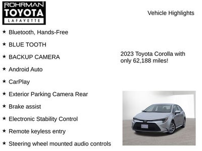 2023 Toyota COROLLA LE