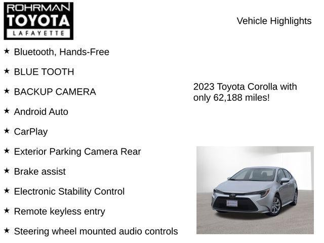 2023 Toyota COROLLA LE