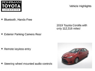 2019 Toyota Corolla LE