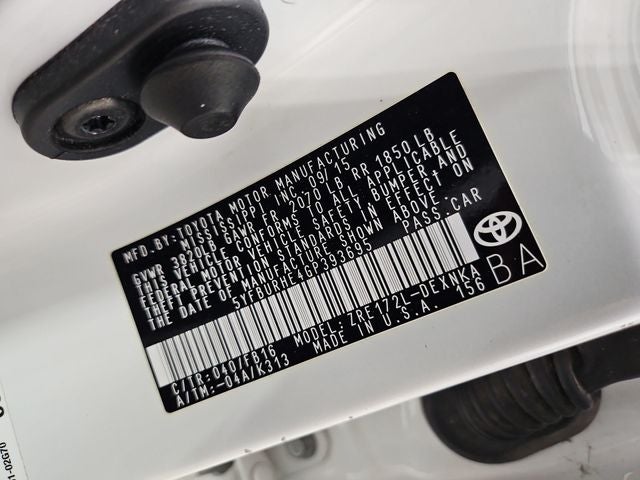 2016 Toyota Corolla LE