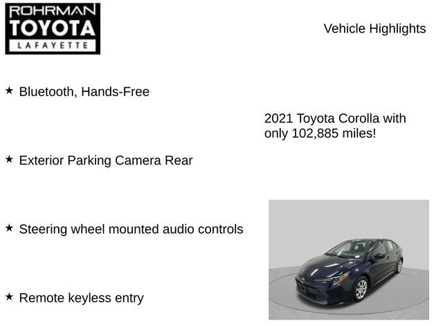2021 Toyota Corolla LE
