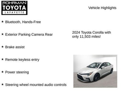 2024 Toyota COROLLA SE