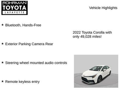 2022 Toyota Corolla SE