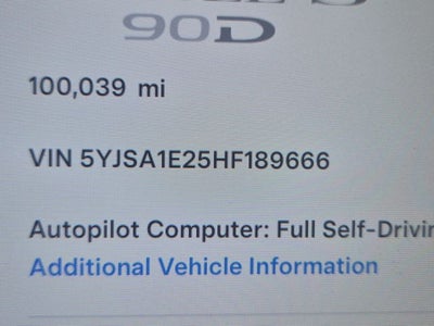2017 Tesla Model S 90D
