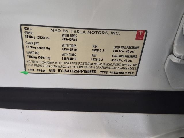 2017 Tesla Model S 90D