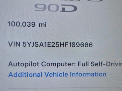 2017 Tesla Model S 90D