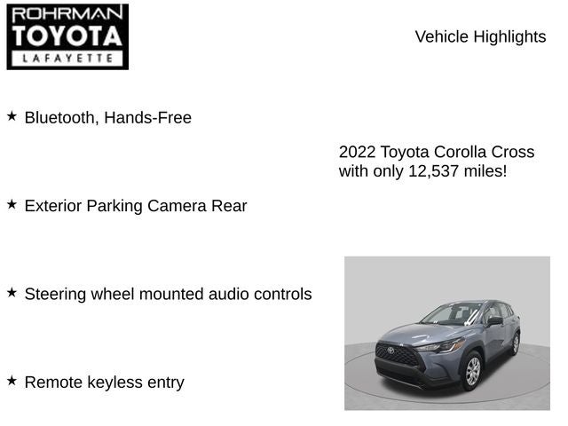 2022 Toyota Corolla Cross L