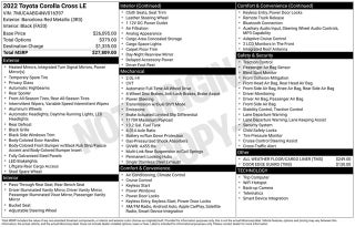 2022 Toyota Corolla Cross LE