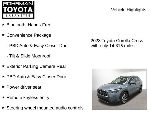 2023 Toyota Corolla Cross XLE