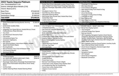 2023 Toyota Sequoia Platinum