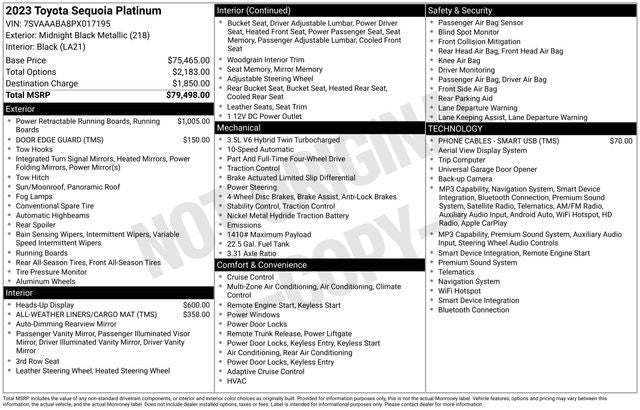 2023 Toyota Sequoia Platinum