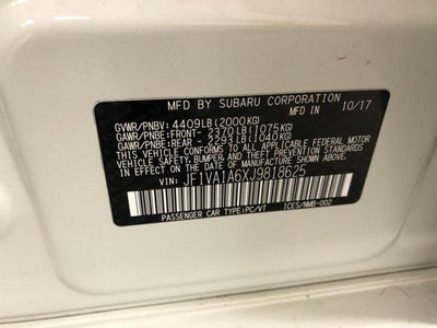 2018 Subaru WRX Base