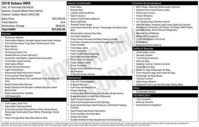 2018 Subaru WRX Base
