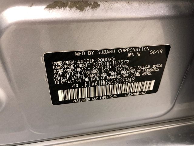 2019 Subaru WRX Limited