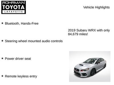 2019 Subaru WRX Limited