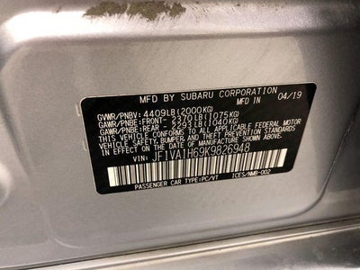 2019 Subaru WRX Limited
