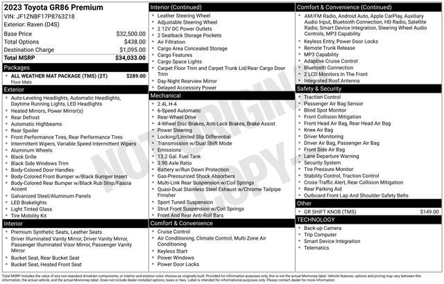 2023 Toyota GR86 Premium
