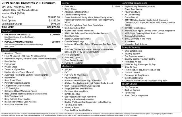 2019 Subaru Crosstrek 2.0i Premium