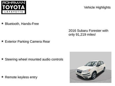 2016 Subaru Forester 2.5i