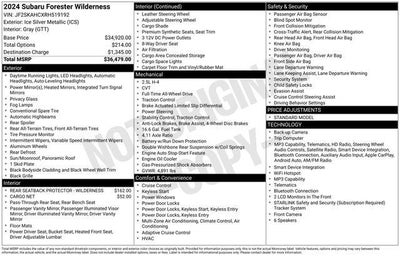 2024 Subaru Forester Wilderness