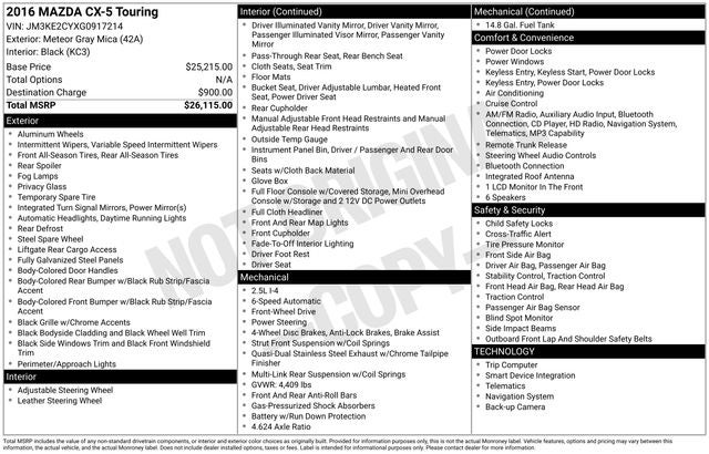 2016 Mazda Mazda CX-5 Touring