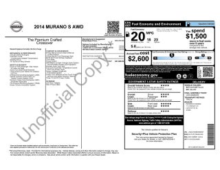 2014 Nissan Murano S