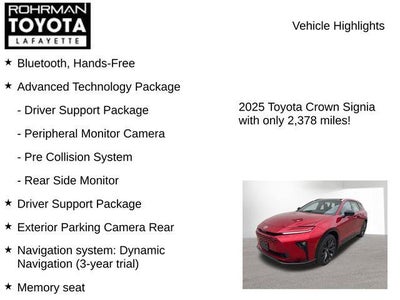 2025 Toyota CROWN SIGNIA Limited