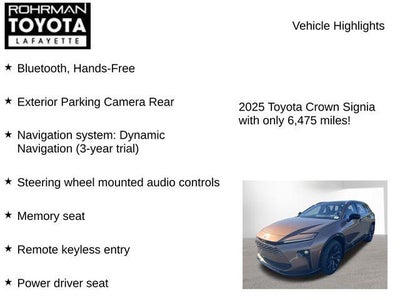 2025 Toyota Toyota Crown Signia Limited