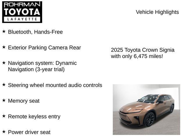 2025 Toyota Toyota Crown Signia Limited