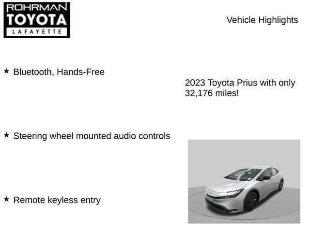 2023 Toyota Prius LE