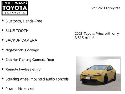 2025 Toyota Prius Nightshade