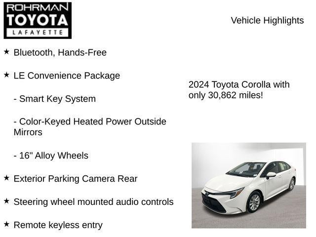 2024 Toyota COROLLA HYBRID LE