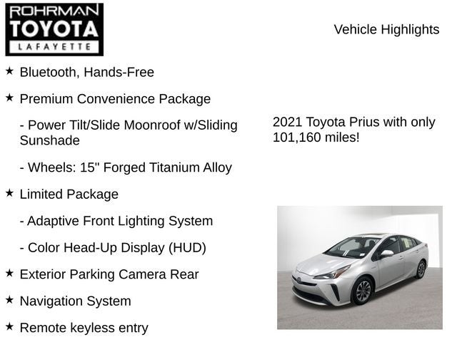 2021 Toyota PRIUS Limited