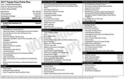 2017 Toyota PRIUS PRIME Plus