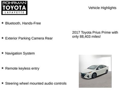 2017 Toyota PRIUS PRIME Plus
