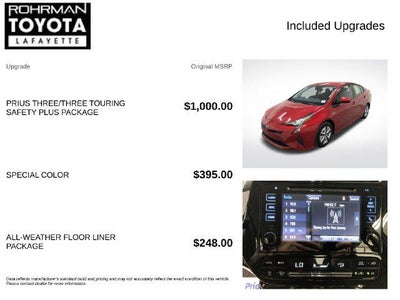 2018 Toyota Prius Three