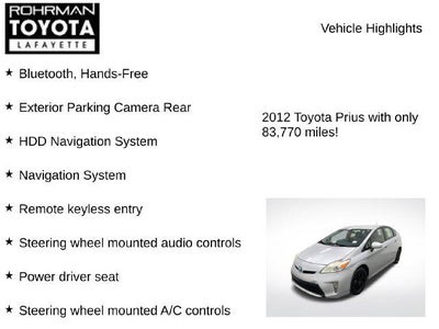 2012 Toyota PRIUS Four