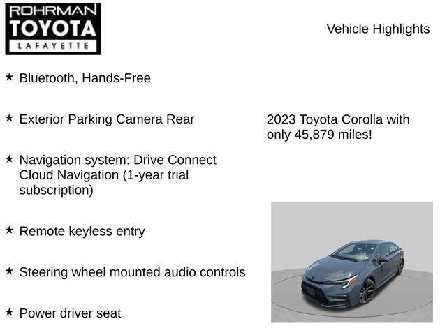 2023 Toyota Corolla XSE